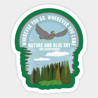 Nature and blue sky Sticker